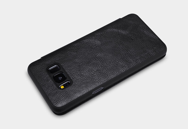 Nillkin Qin bőr flip cover tok Samsung Galaxy S8 - fekete