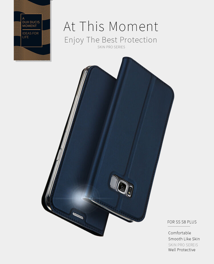 Dux Ducis Skin Pro flip cover tok Samsung Galaxy S8 Plus - szürke