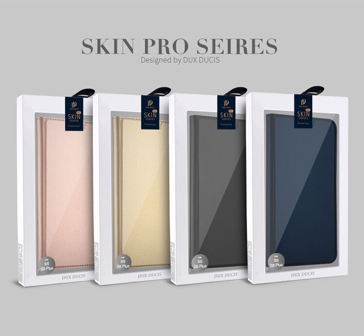 Dux Ducis Skin Pro flip cover tok Samsung Galaxy S8 Plus - szürke