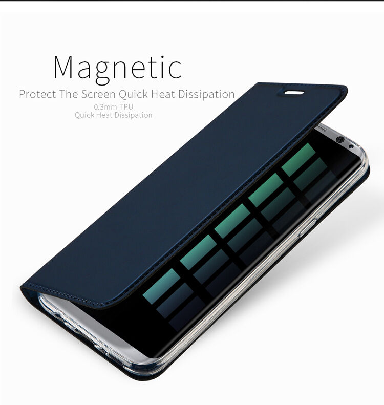 Dux Ducis Skin Pro flip cover tok Samsung Galaxy S8 - sötétkék
