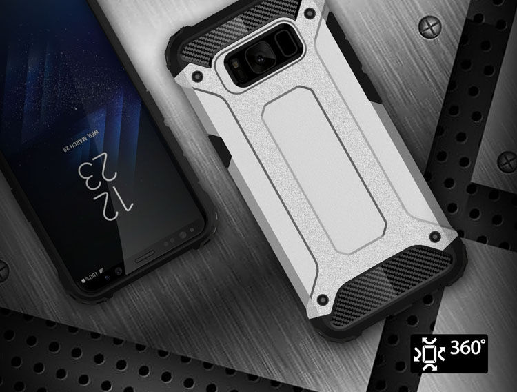 Szuper tartós Armor tok Samsung Galaxy S8 Plus - sötétkék