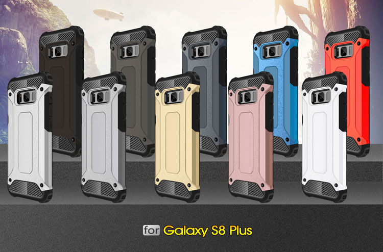 Szuper tartós Armor tok Samsung Galaxy S8 Plus - sötétkék