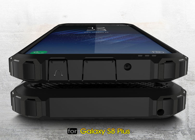 Szuper tartós Armor tok Samsung Galaxy S8 Plus - fekete