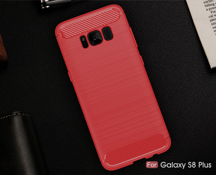 Műanyag tok csiszolt textúrával Samsung Galaxy S8 Plus - sötétkék Műanyag tok csiszolt textúrával Samsung Galaxy S8 Plus - sötétkék