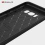 Műanyag tok csiszolt textúrával Samsung Galaxy S8 - fekete
