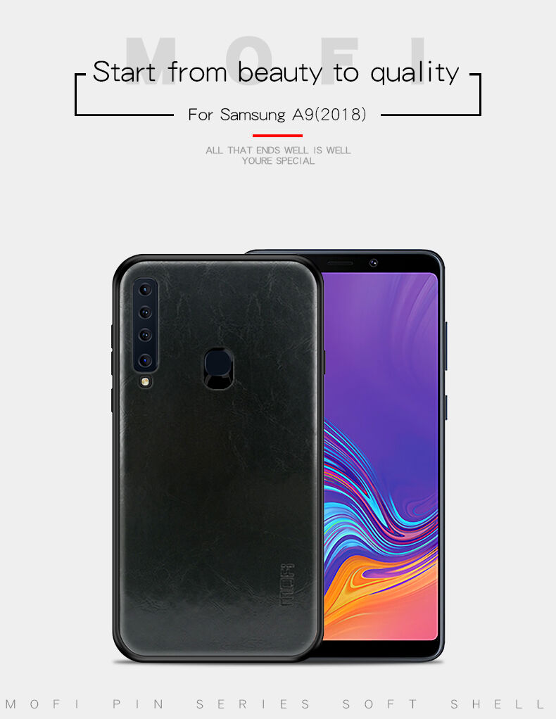 Mofi bőr tok Samsung Galaxy A9 (2018) - barna