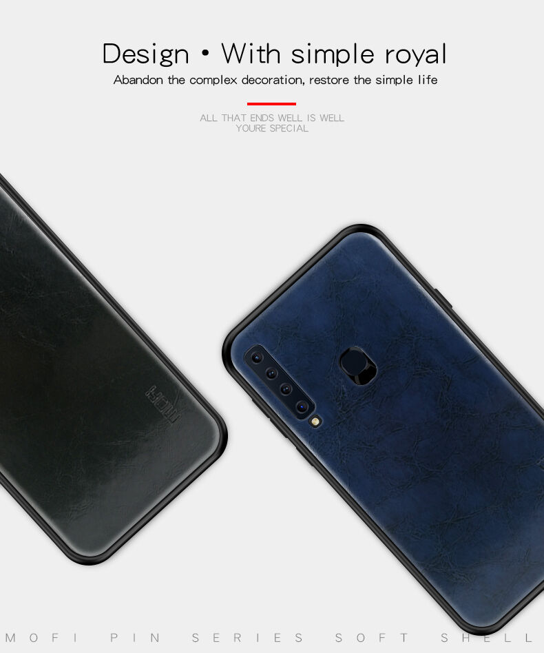 Mofi bőr tok Samsung Galaxy A9 (2018) - fekete
