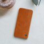 Nillkin Qin bőr flip cover tok Samsung Galaxy J4 Plus - barna