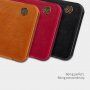 Nillkin Qin bőr flip cover tok Samsung Galaxy J4 Plus - fekete