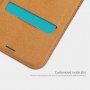 Nillkin Qin bőr flip cover tok Samsung Galaxy J4 Plus - fekete