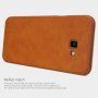 Nillkin Qin bőr flip cover tok Samsung Galaxy J4 Plus - fekete
