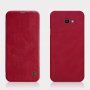 Nillkin Qin bőr flip cover tok Samsung Galaxy J4 Plus - fekete