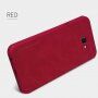 Nillkin Qin bőr flip cover tok Samsung Galaxy J4 Plus - fekete