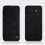 Nillkin Qin bőr flip cover tok Samsung Galaxy J4 Plus - fekete