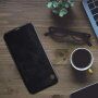 Nillkin Qin bőr flip cover tok Samsung Galaxy J4 Plus - fekete