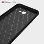 Műanyag tok csiszolt textúrával Samsung Galaxy J4 Plus - szürke