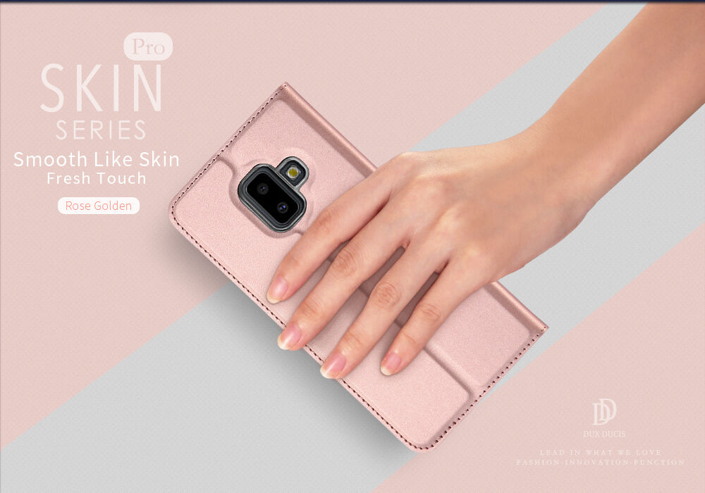 Dux Ducis Skin Pro flip cover tok Samsung Galaxy J6 Plus - sötétkék