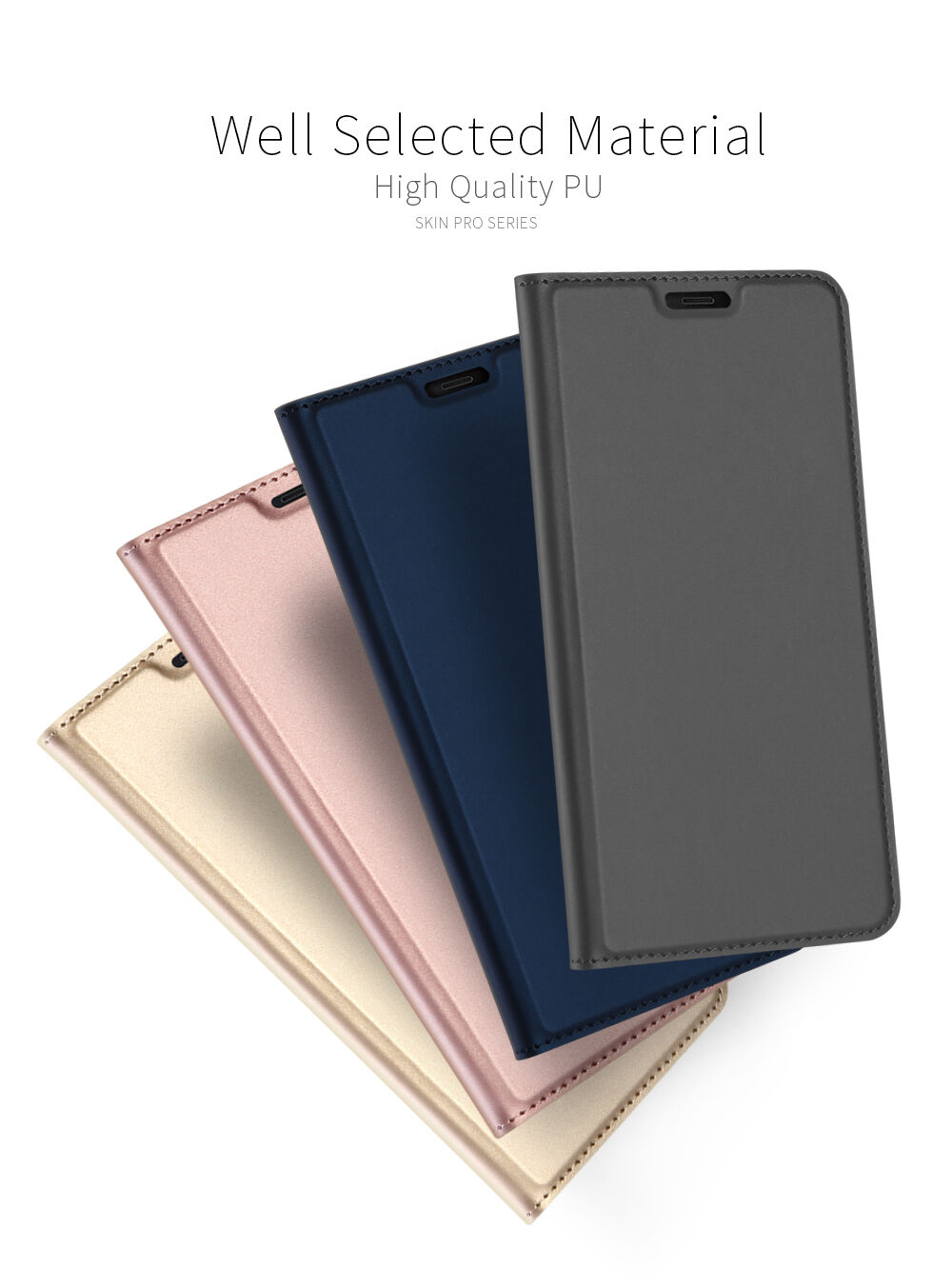 Dux Ducis Skin Pro flip cover tok Samsung Galaxy J6 Plus - sötétkék