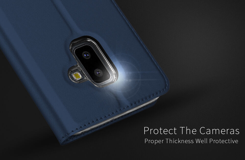 Dux Ducis Skin Pro flip cover tok Samsung Galaxy J6 Plus - sötétkék