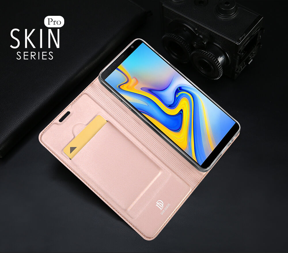 Dux Ducis Skin Pro flip cover tok Samsung Galaxy J6 Plus - sötétkék