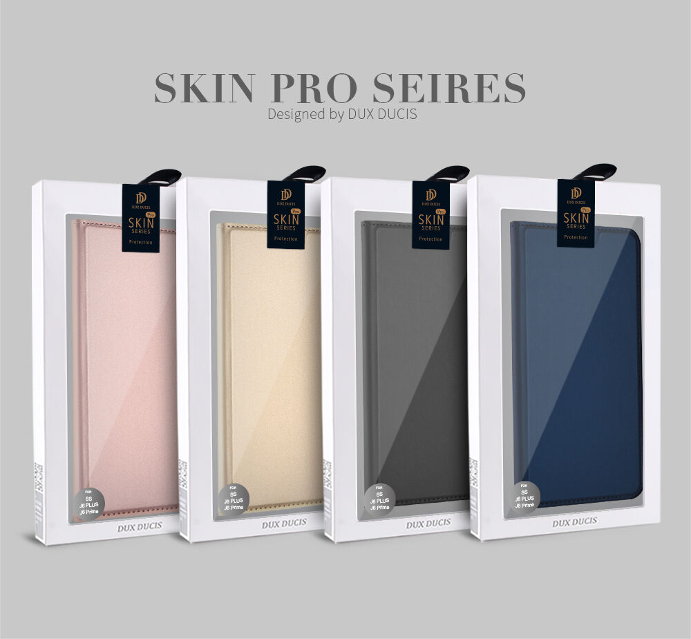 Dux Ducis Skin Pro flip cover tok Samsung Galaxy J6 Plus - sötétkék Dux Ducis Skin Pro flip cover tok Samsung Galaxy J6 Plus - sötétkék