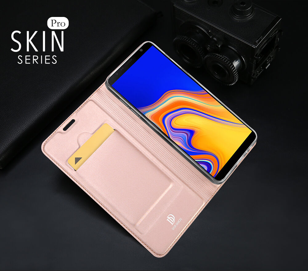 Dux Ducis Skin Pro flip cover tok Samsung Galaxy J4 Plus - szürke