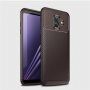 Ipaky műanyag tok karbon textúrával Samsung Galaxy A6 (2018) - barna
