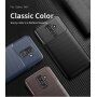 Ipaky műanyag tok karbon textúrával Samsung Galaxy A6 Plus (2018) - barna