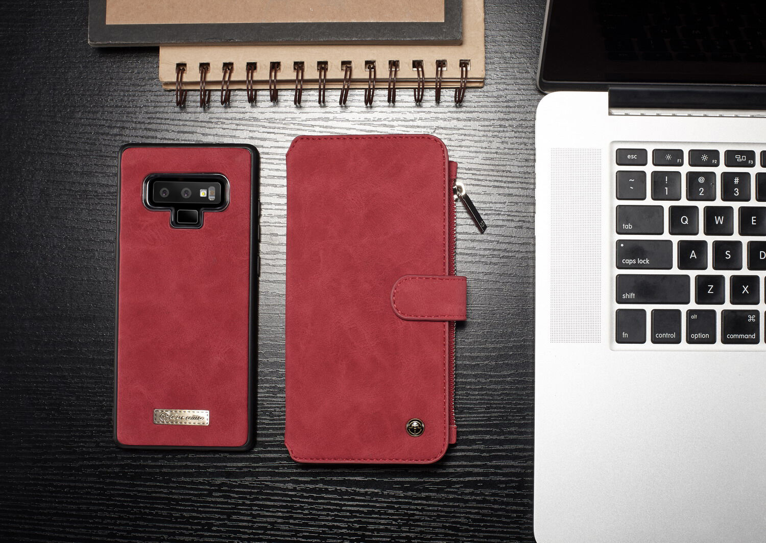 Caseme 2 az egyben pénztárcás tok Samsung Galaxy Note 9 - barna