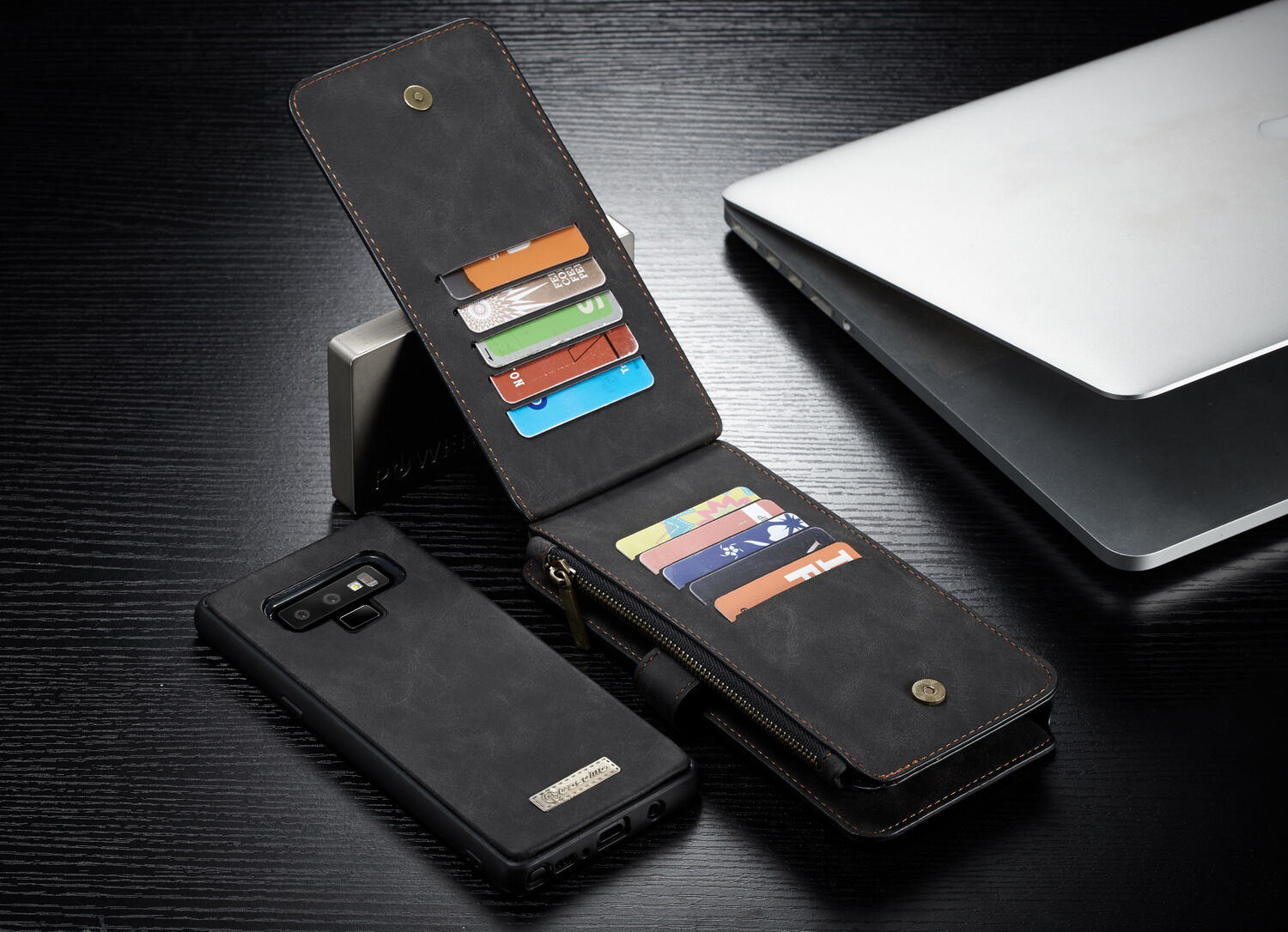 Caseme 2 az egyben pénztárcás tok Samsung Galaxy Note 9 - barna
