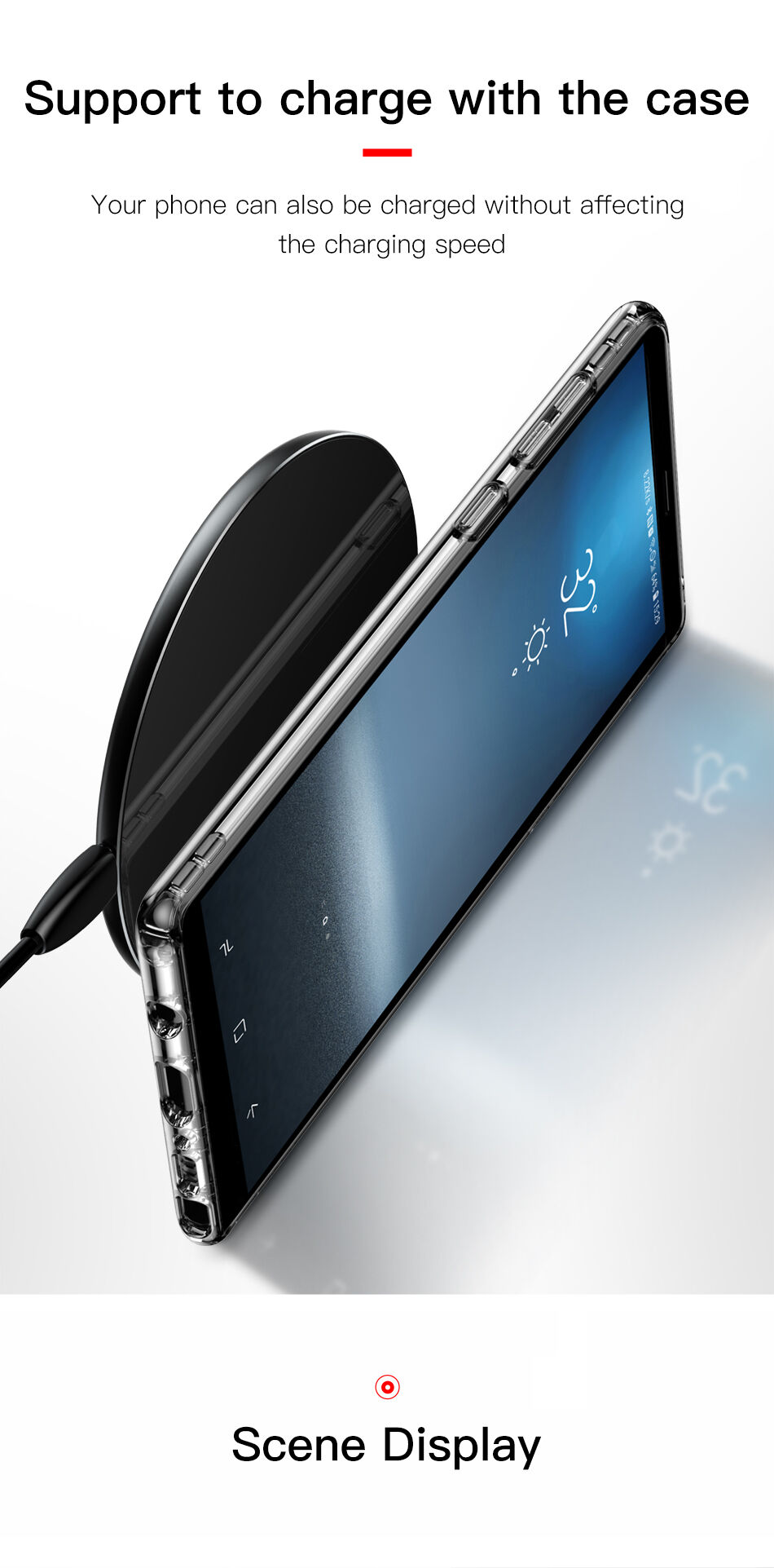 Baseus Safety műanyag tok fekete Samsung Galaxy Note 9 - transzparens