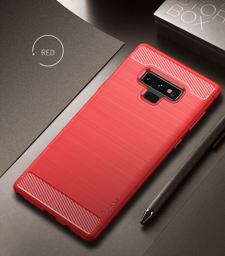 Ipaky műanyag tok csiszolt textúrával Samsung Galaxy Note 9 - sötétkék