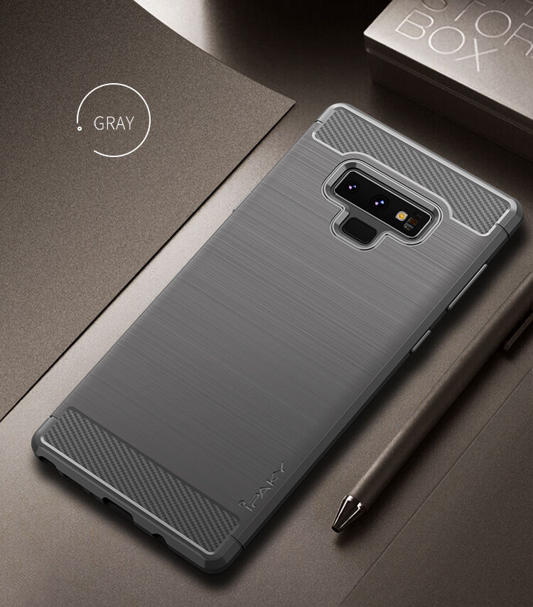 Ipaky műanyag tok csiszolt textúrával Samsung Galaxy Note 9 - sötétkék