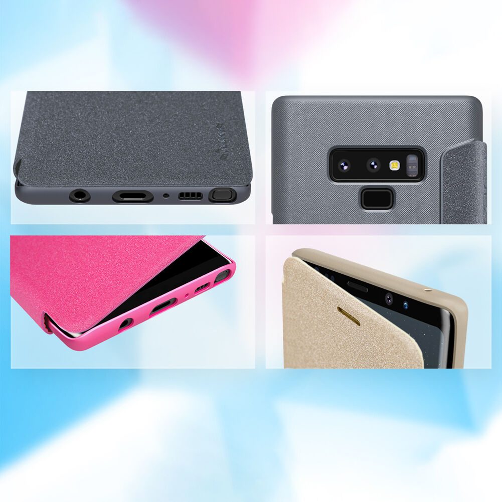 Nillkin Sparkle flip cover tok Samsung Galaxy Note 9 - szürke