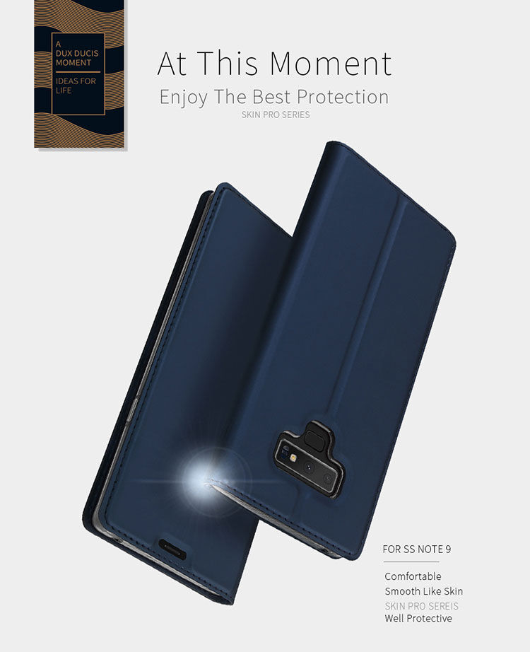Dux Ducis Skin Pro flip cover tok Samsung Galaxy Note 9 - sötétkék