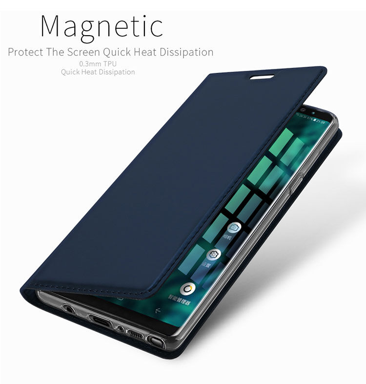 Dux Ducis Skin Pro flip cover tok Samsung Galaxy Note 9 - sötétkék