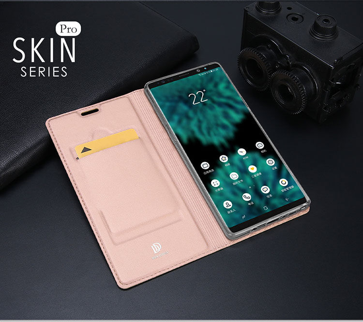 Dux Ducis Skin Pro flip cover tok Samsung Galaxy Note 9 - rózsaszín-arany
