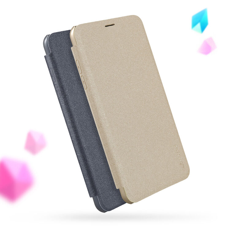 Nillkin Sparkle flip cover tok Samsung Galaxy A6 Plus (2018) - fekete