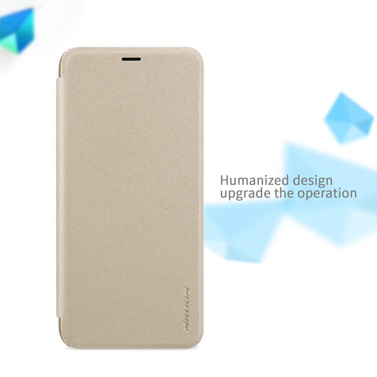 Nillkin Sparkle flip cover tok Samsung Galaxy A6 (2018) - fekete