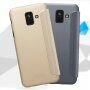 Nillkin Sparkle flip cover tok Samsung Galaxy A6 (2018) - fekete