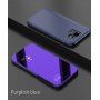 Tükrös fémezett tok Samsung Galaxy A6 (2018) - rózsaszín-arany
