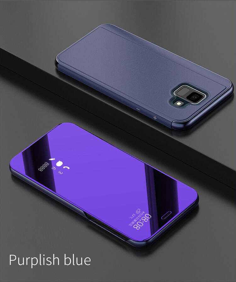 Tükrös fémezett tok Samsung Galaxy A6 (2018) - rózsaszín-arany