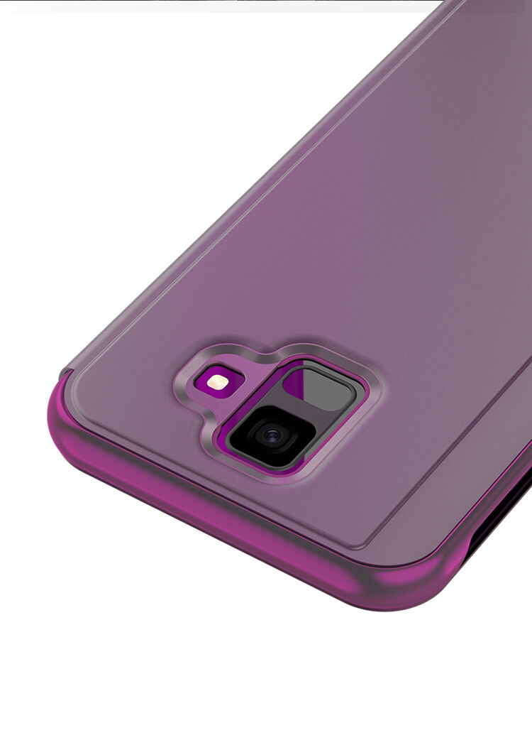 Tükrös fémezett tok Samsung Galaxy A6 (2018) - ezüst