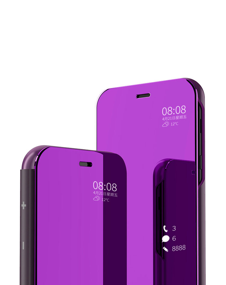Tükrös fémezett tok Samsung Galaxy A6 (2018) - ezüst