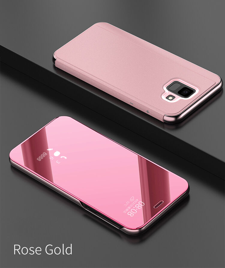 Tükrös fémezett tok Samsung Galaxy A6 (2018) - ezüst