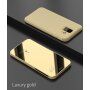 Tükrös fémezett tok Samsung Galaxy A6 (2018) - ezüst