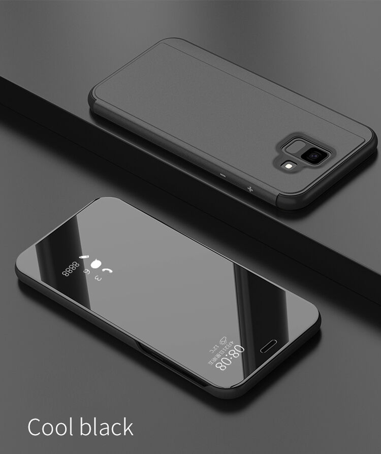 Tükrös fémezett tok Samsung Galaxy A6 (2018) - ezüst