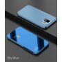 Tükrös fémezett tok Samsung Galaxy A6 (2018) - ezüst