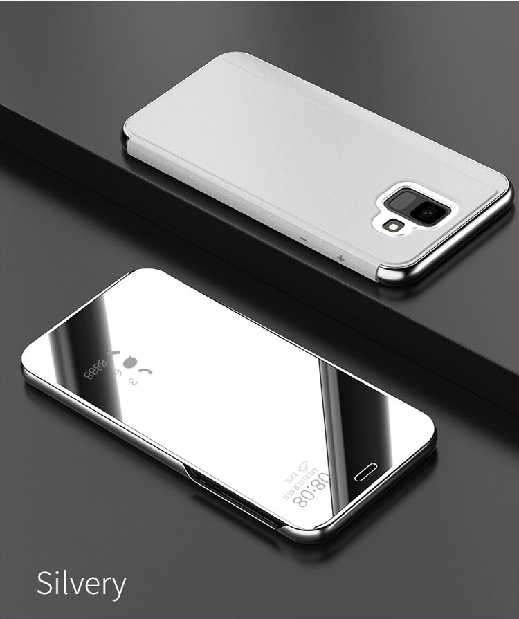 Tükrös fémezett tok Samsung Galaxy A6 (2018) - ezüst Tükrös fémezett tok Samsung Galaxy A6 (2018) - ezüst