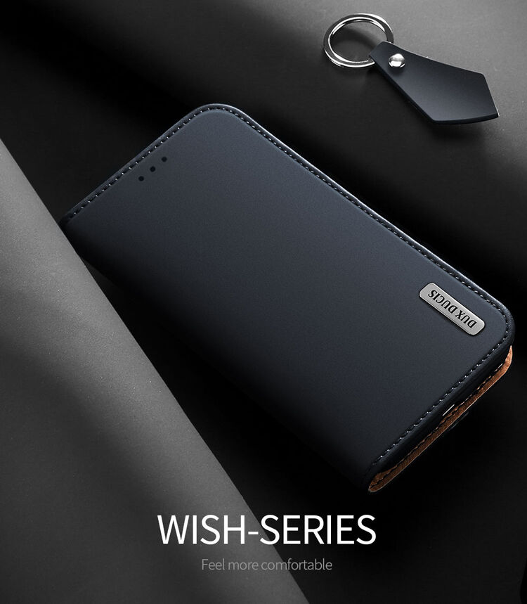 Dux Ducis Wish flip cover tok Samsung Galaxy Note 8 - sötétkék
